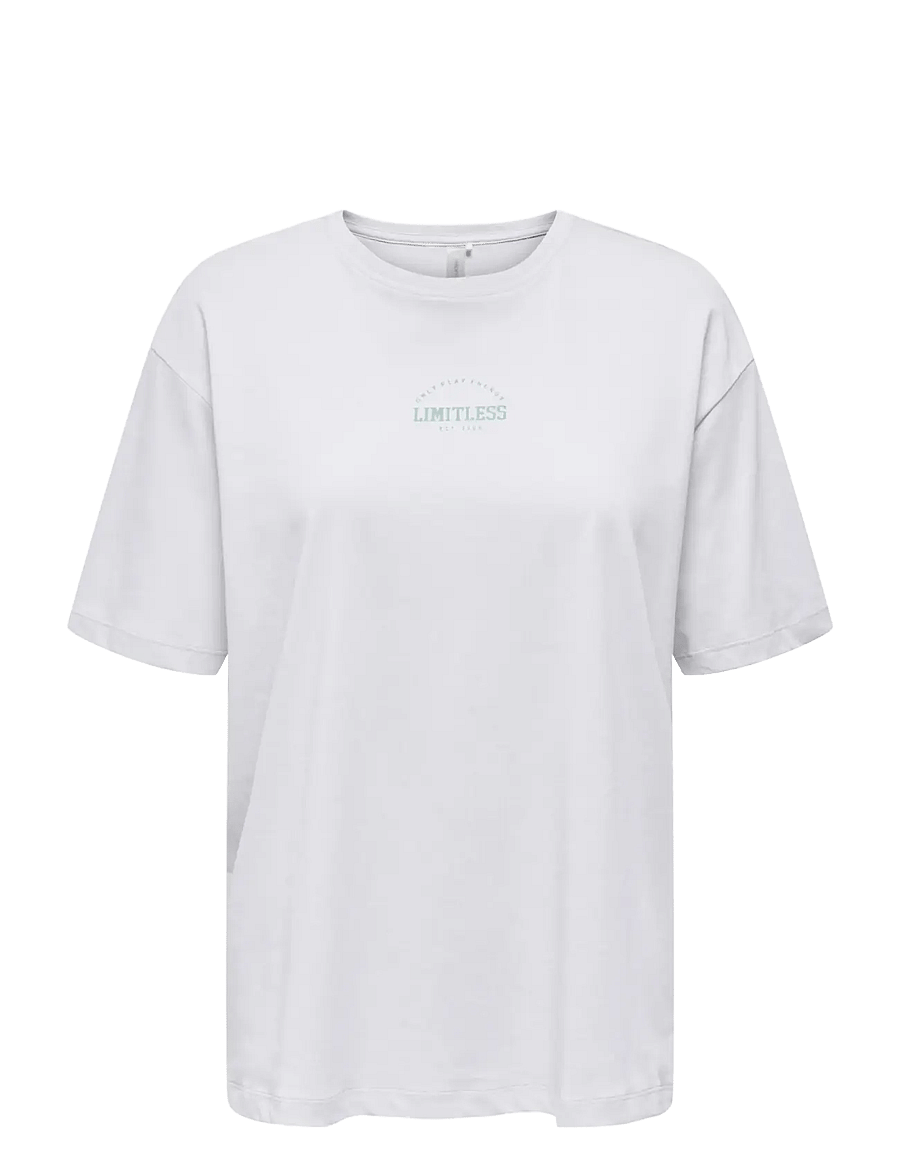 Only Play - ONPCAVA LIFE ON SS LOOSE JRS TEE - t-shirts - white - 0