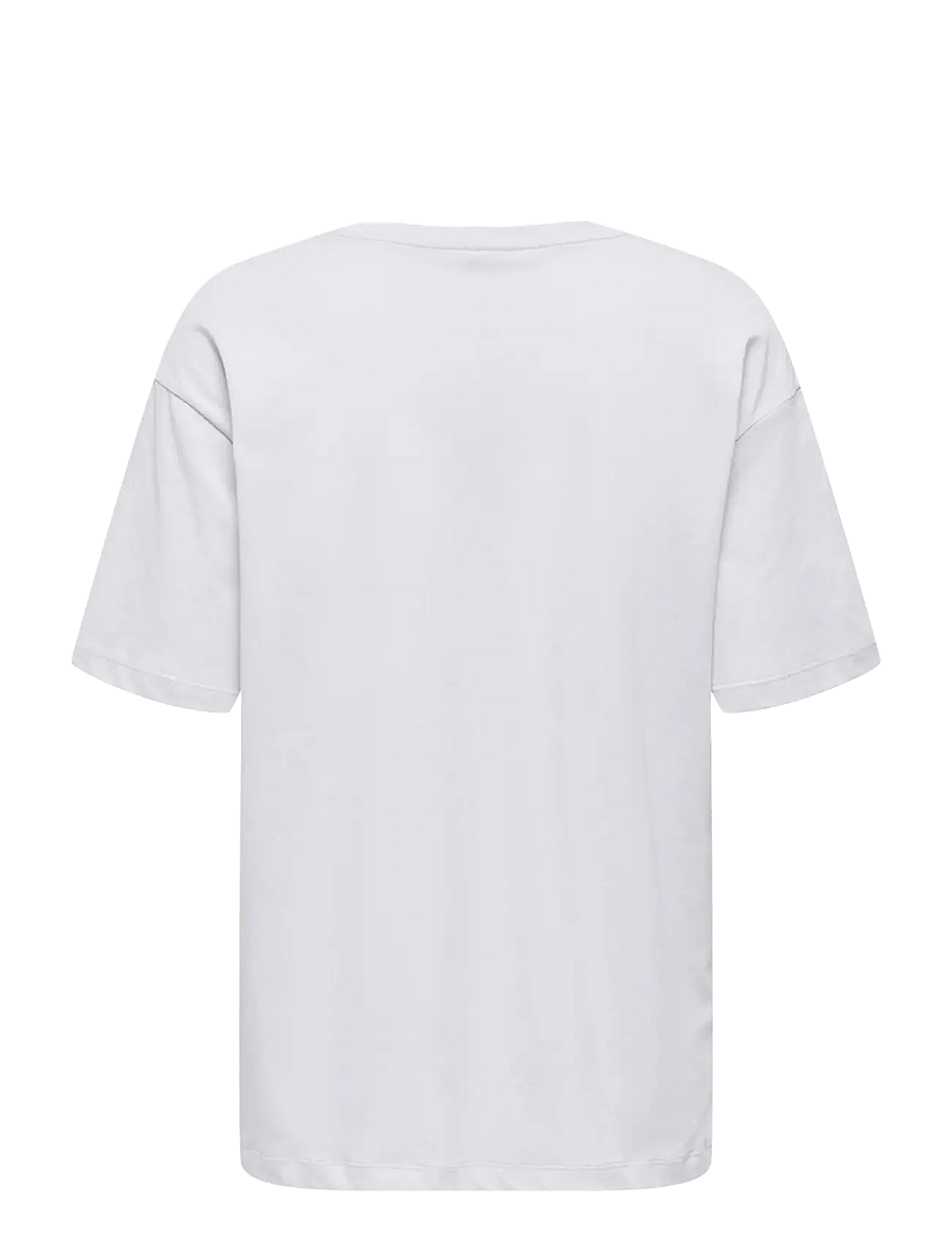 Only Play - ONPCAVA LIFE ON SS LOOSE JRS TEE - t-shirts - white - 1