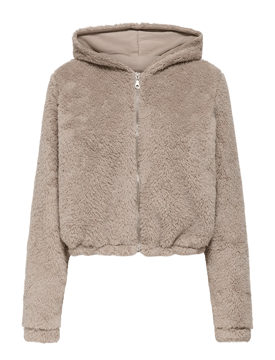 Only Play - ONPCAS-FLUF HOOD FZ LS SWT - sweatshirts - string - 1