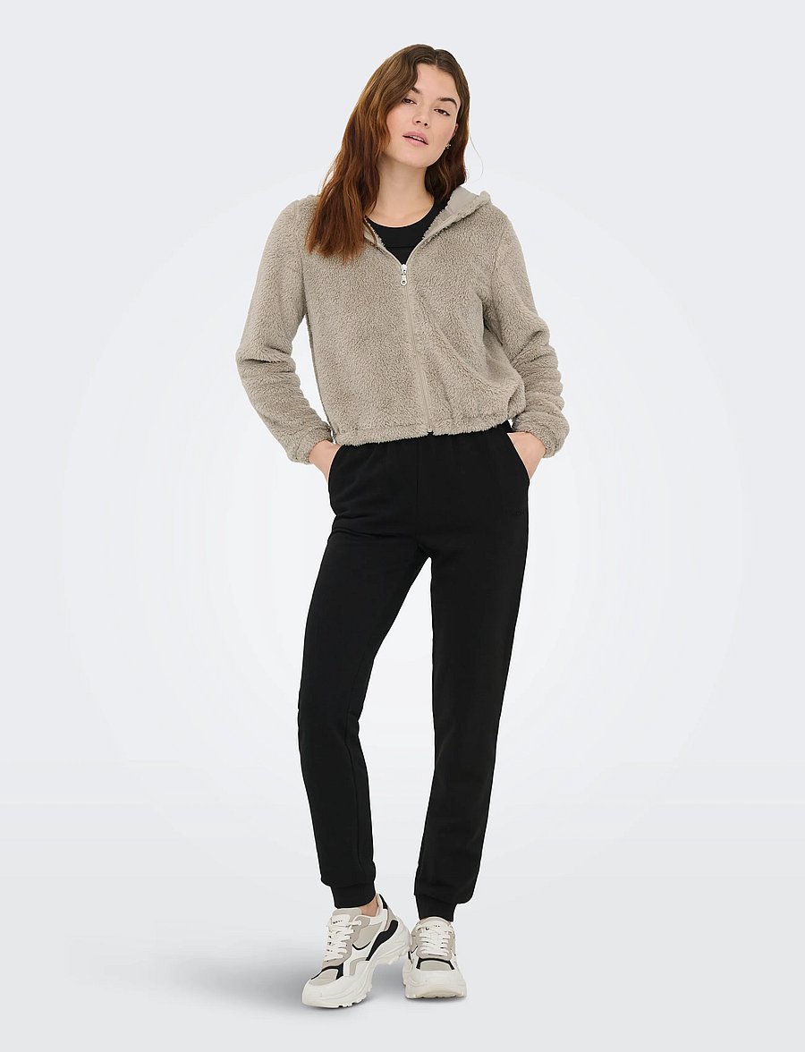 Only Play - ONPCAS-FLUF HOOD FZ LS SWT - sweatshirts - string - 4