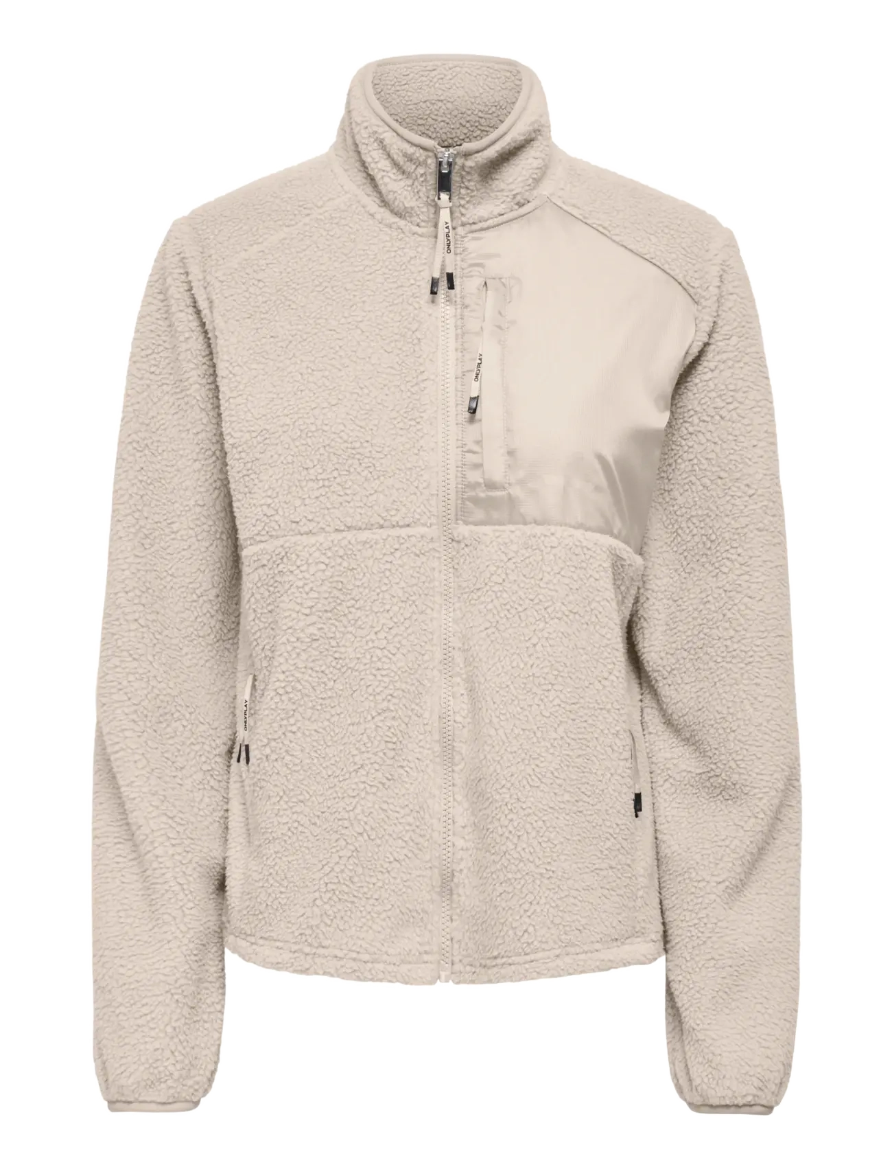 Only Play ONPROAD HN FZ LS FLEECE JCK - Visa allt - PUMICE STONE / beige