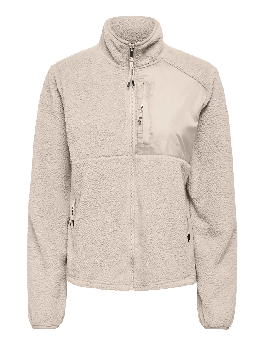 Only Play - ONPROAD HN FZ LS FLEECE JCK - pumice stone - 0