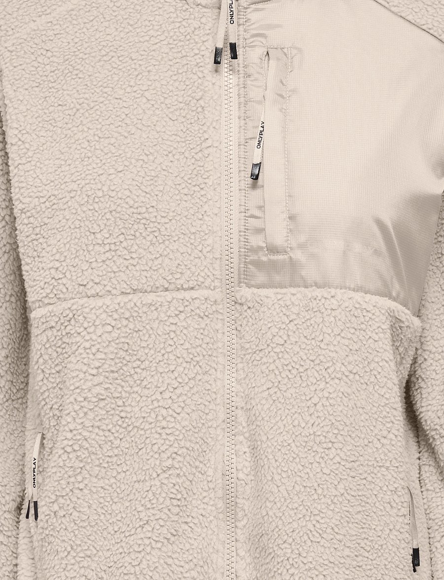 Only Play - ONPROAD HN FZ LS FLEECE JCK - pumice stone - 2