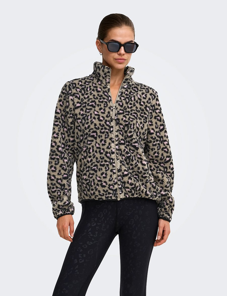 Only Play - ONPDREW HN FZ LS FLEECE JCK - friluftsjackor - string - 0