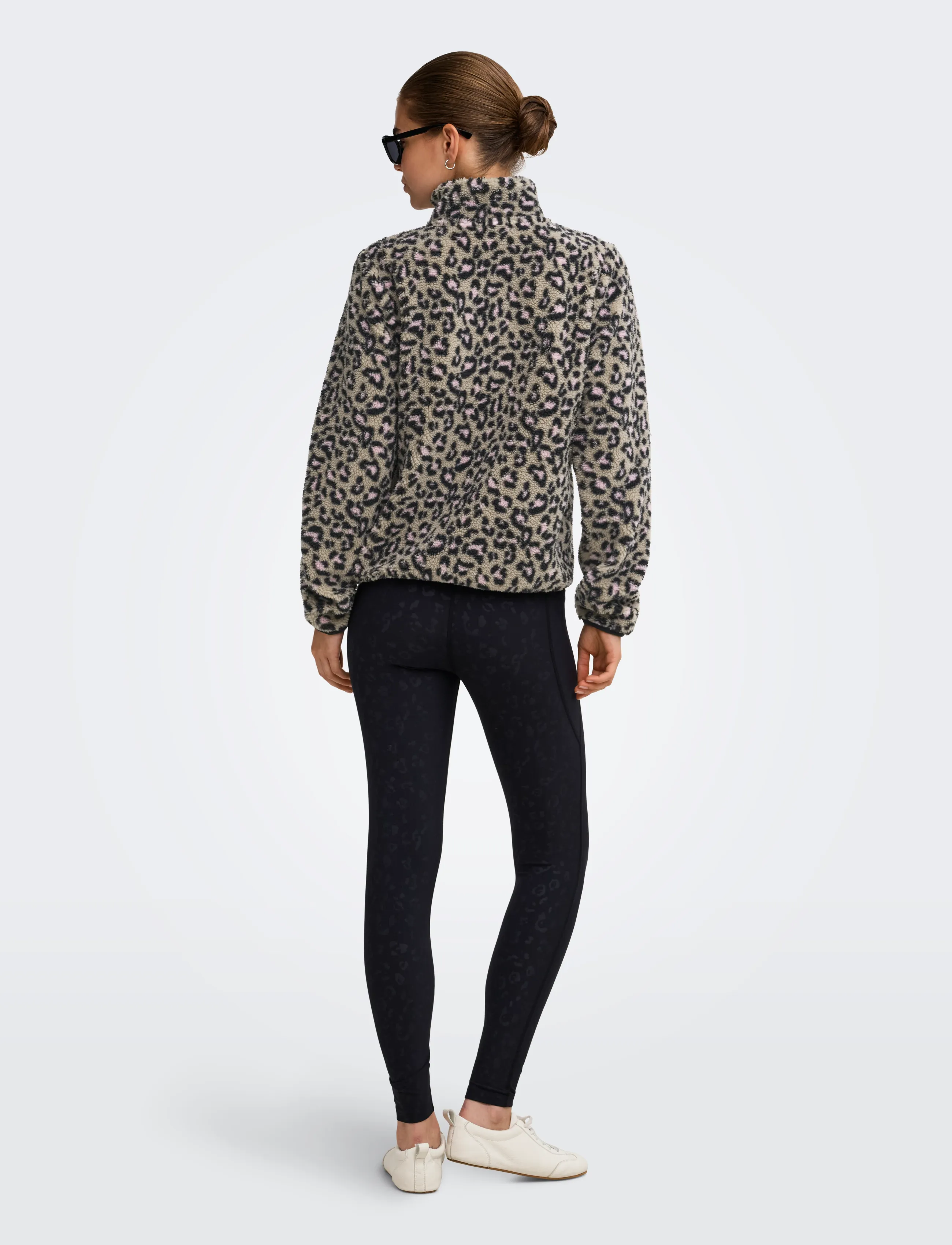 Only Play - ONPDREW HN FZ LS FLEECE JCK - friluftsjackor - string - 3