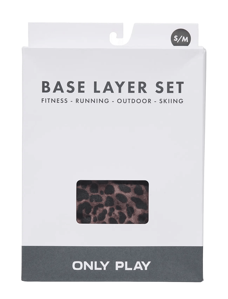 Only Play - ONPDORY AOP BASELAYER SET - deep taupe - 2