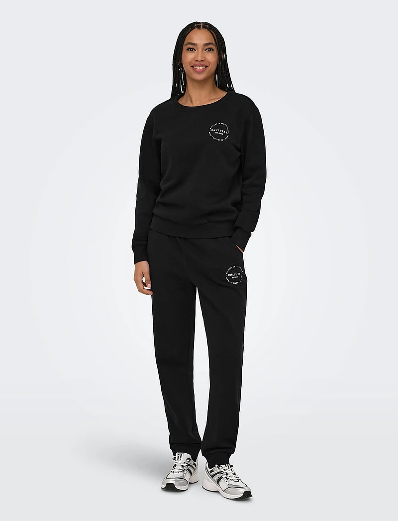 Only Play - ONPCAVA HW REG BRUSH SWT PNT - joggingbukser - black - 4