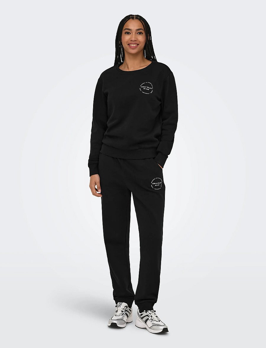 Only Play - ONPCAVA HW REG BRUSH SWT PNT - trainingshosen - black - 4