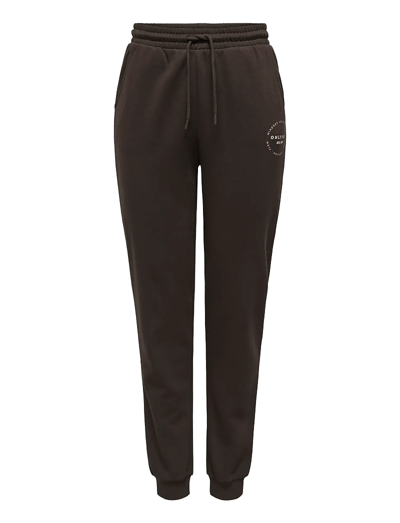 Only Play - ONPCAVA HW REG BRUSH SWT PNT - joggingbukser - chocolate torte - 1