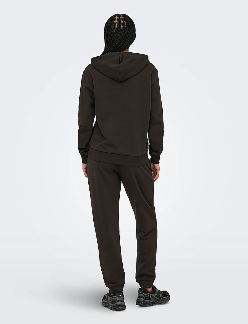 Only Play - ONPCAVA HW REG BRUSH SWT PNT - joggingbukser - chocolate torte - 3