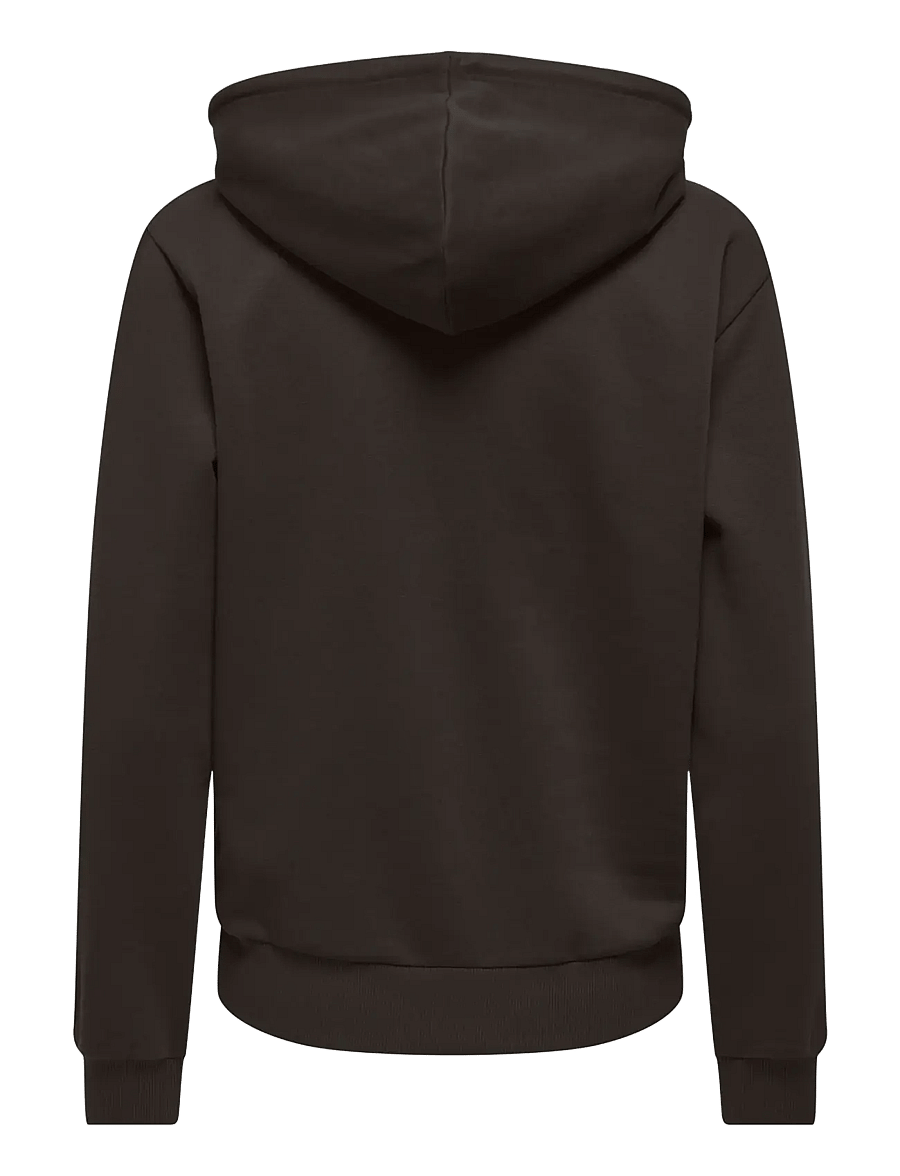 Only Play - ONPCAVA HOOD LS LOOSE BRUSH SWT - overdele - chocolate torte - 2