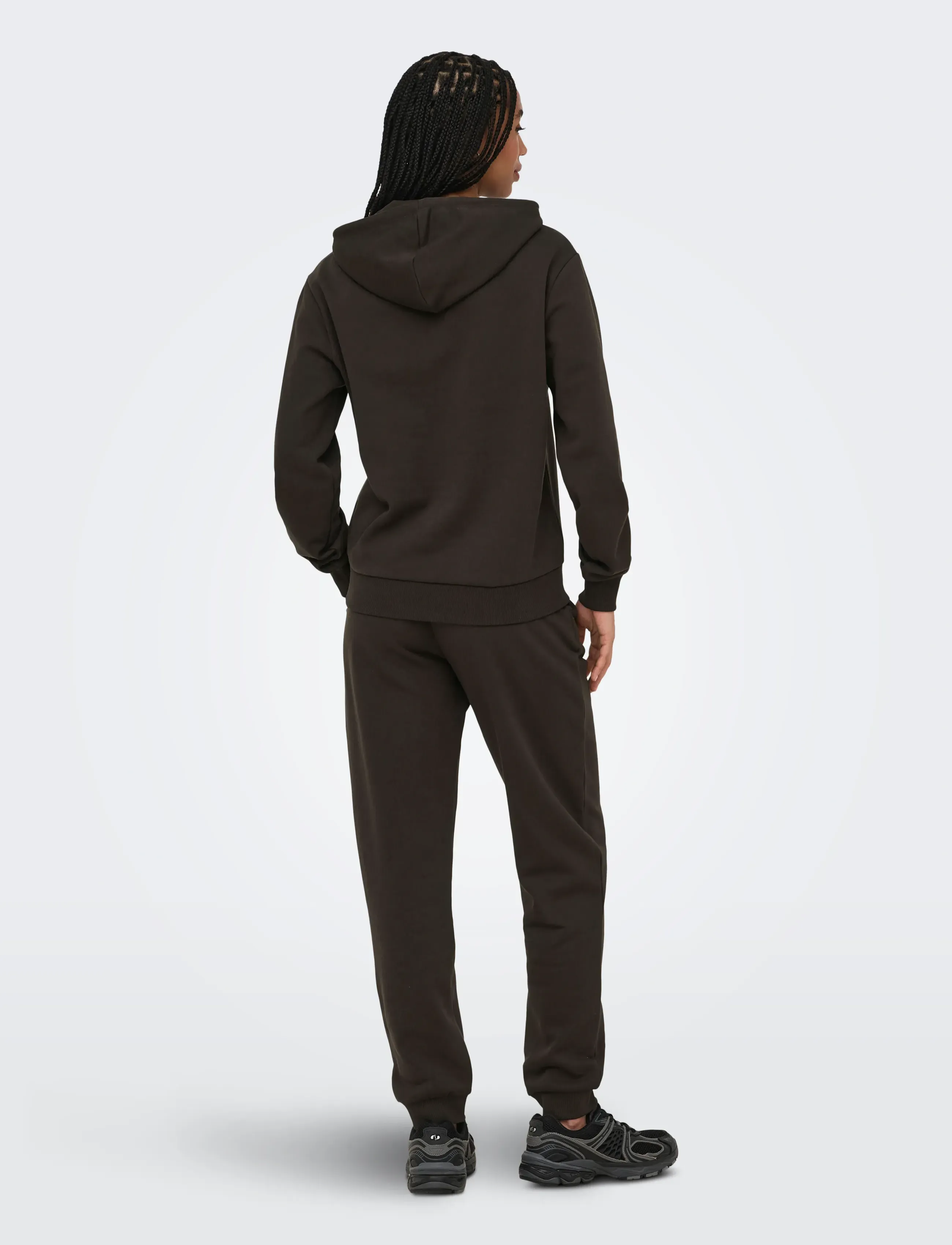 Only Play - ONPCAVA HOOD LS LOOSE BRUSH SWT - overdele - chocolate torte - 3