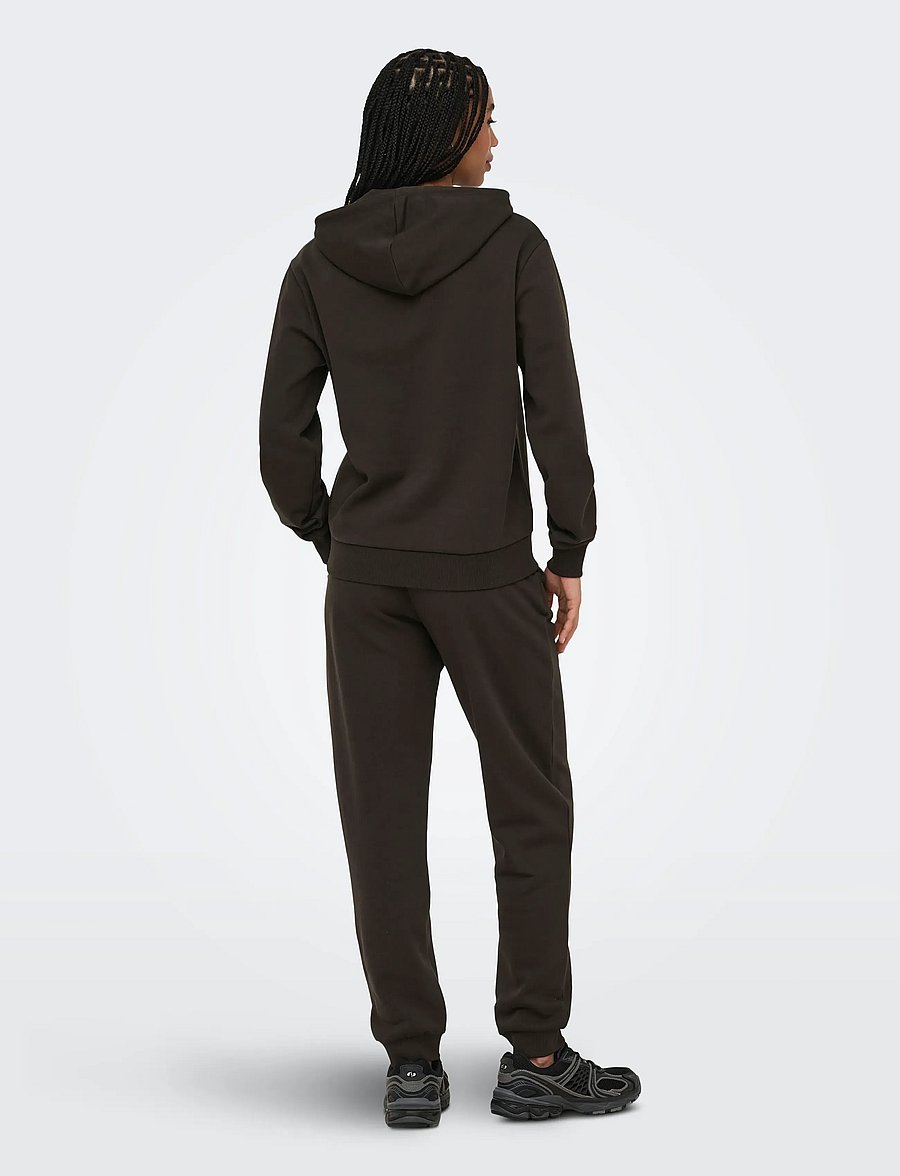 Only Play - ONPCAVA HOOD LS LOOSE BRUSH SWT - overdele - chocolate torte - 3