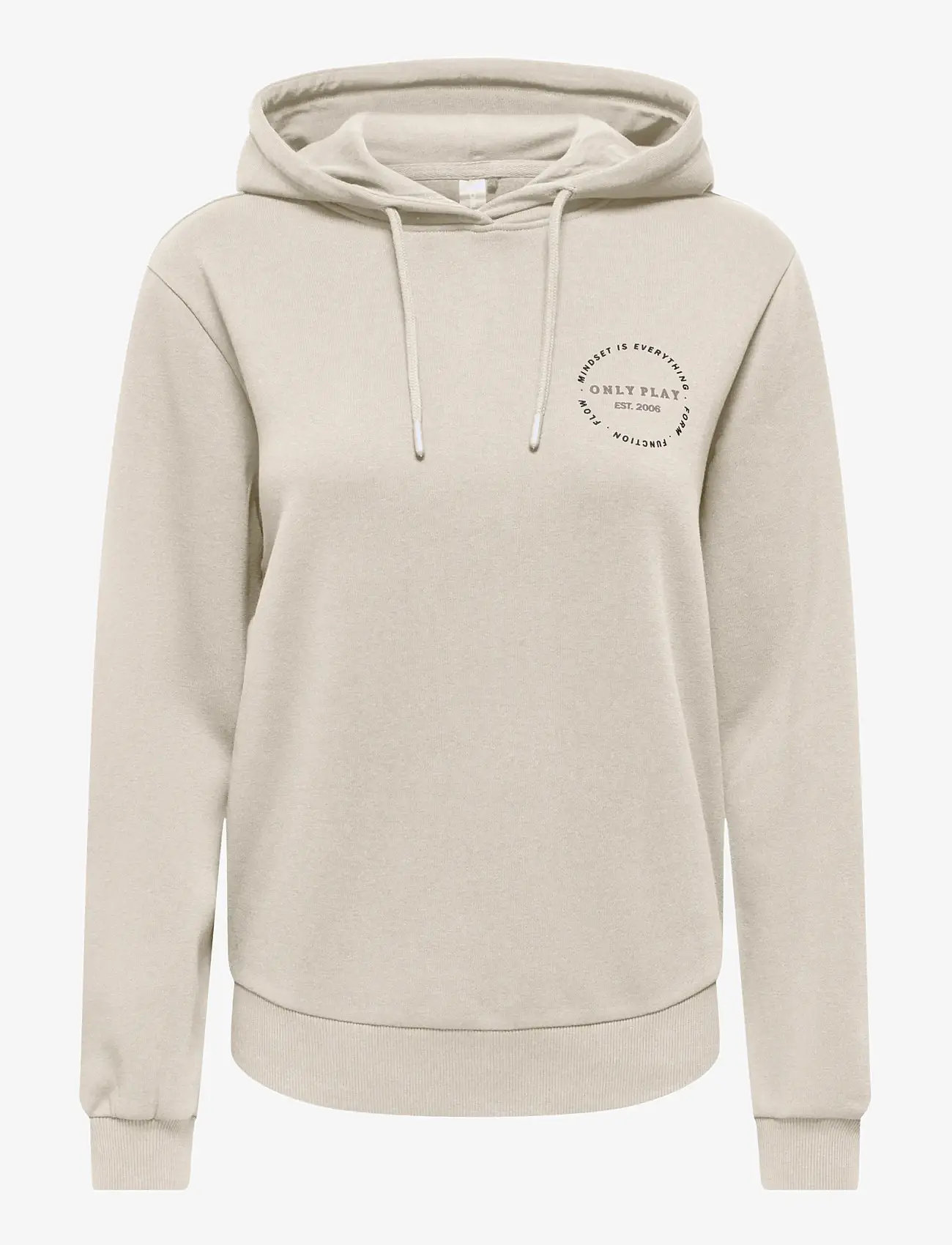 Only Play - ONPCAVA HOOD LS LOOSE BRUSH SWT - overdele - pumice stone - 0