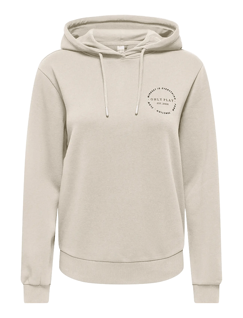 Only Play - ONPCAVA HOOD LS LOOSE BRUSH SWT - overdele - pumice stone - 0