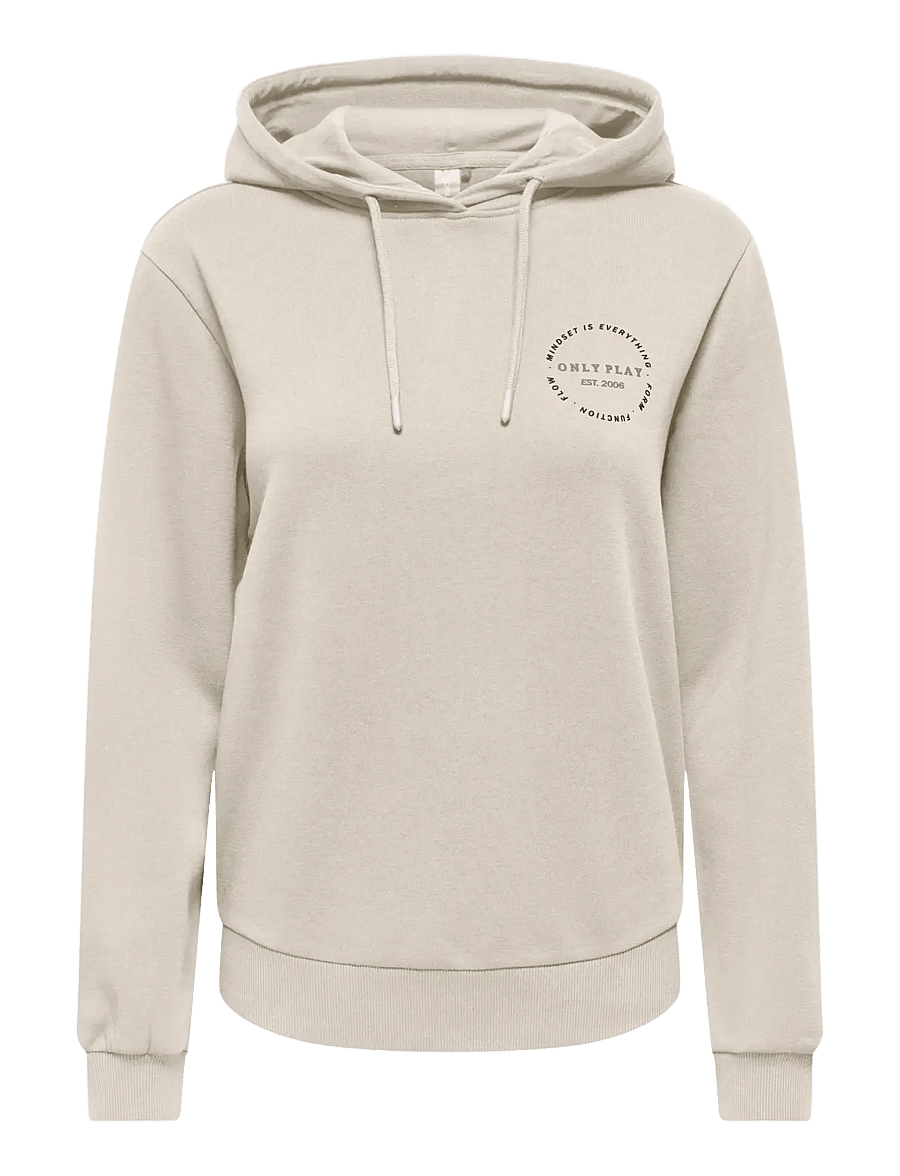 Only Play - ONPCAVA HOOD LS LOOSE BRUSH SWT - overdele - pumice stone - 0
