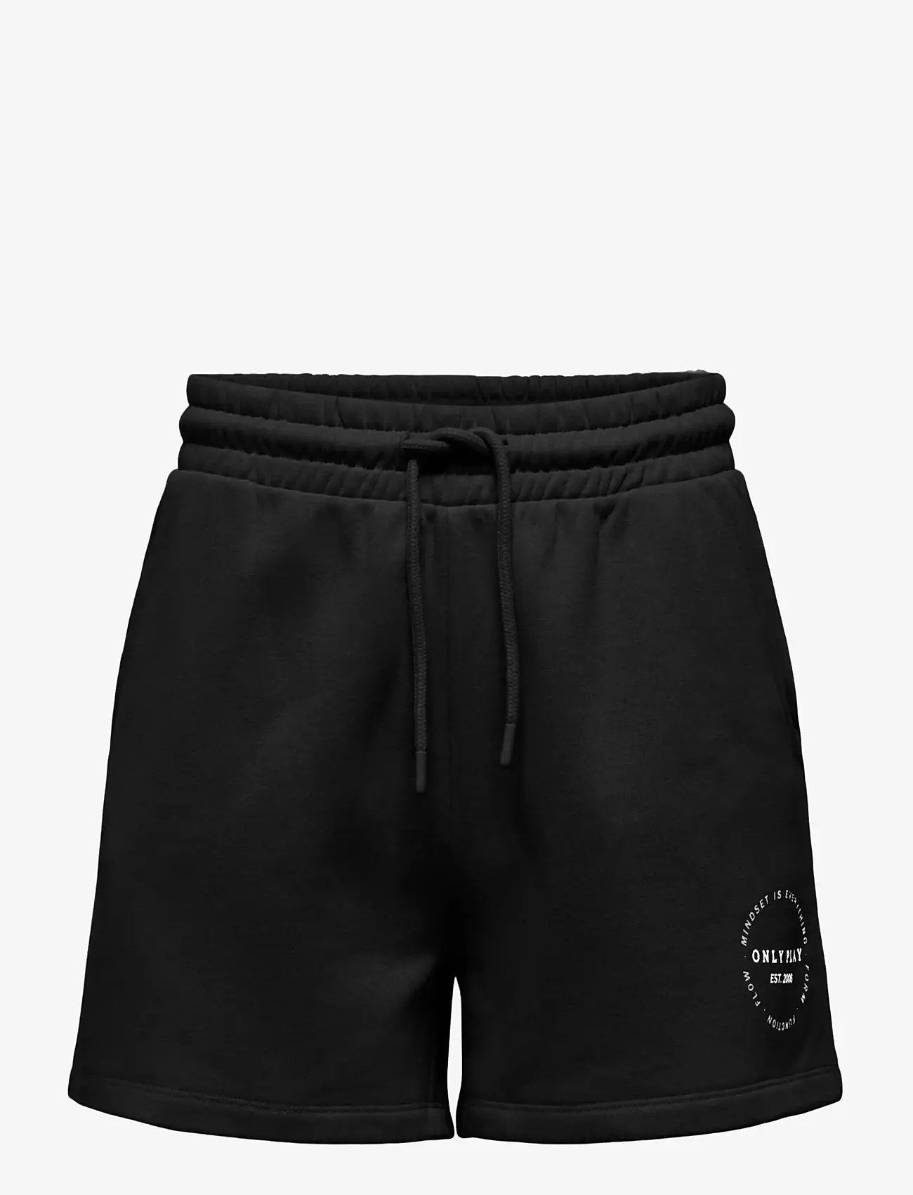 Only Play - ONPCAVA HW BRUSH SWT SHORTS - underdele - black - 1