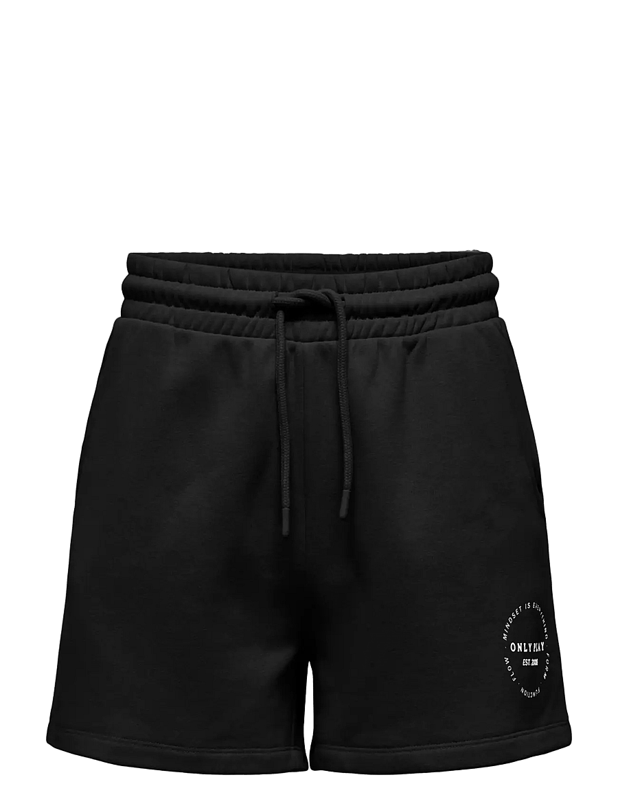 Only Play - ONPCAVA HW BRUSH SWT SHORTS - hosen - black - 1