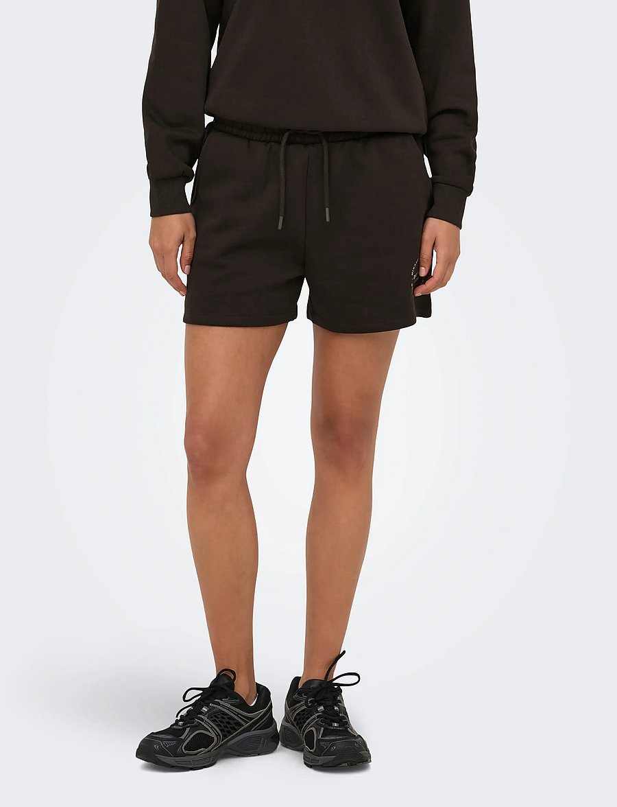 Only Play - ONPCAVA HW BRUSH SWT SHORTS - hosen - chocolate torte - 0