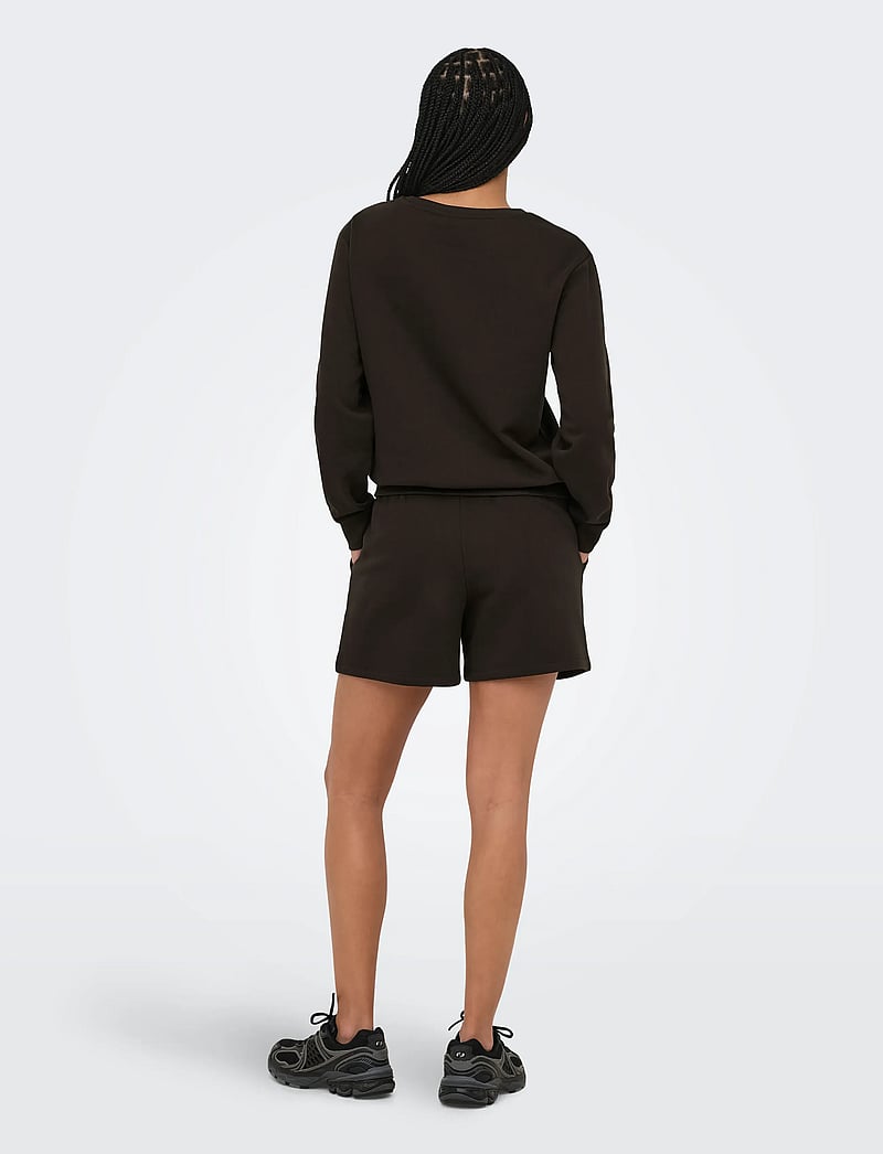 Only Play - ONPCAVA HW BRUSH SWT SHORTS - hosen - chocolate torte - 3