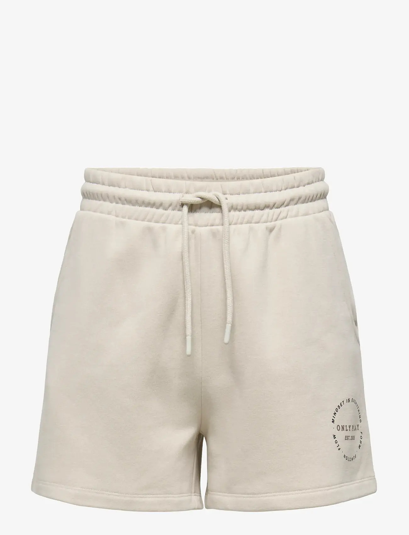 Only Play - ONPCAVA HW BRUSH SWT SHORTS - underdele - pumice stone - 1