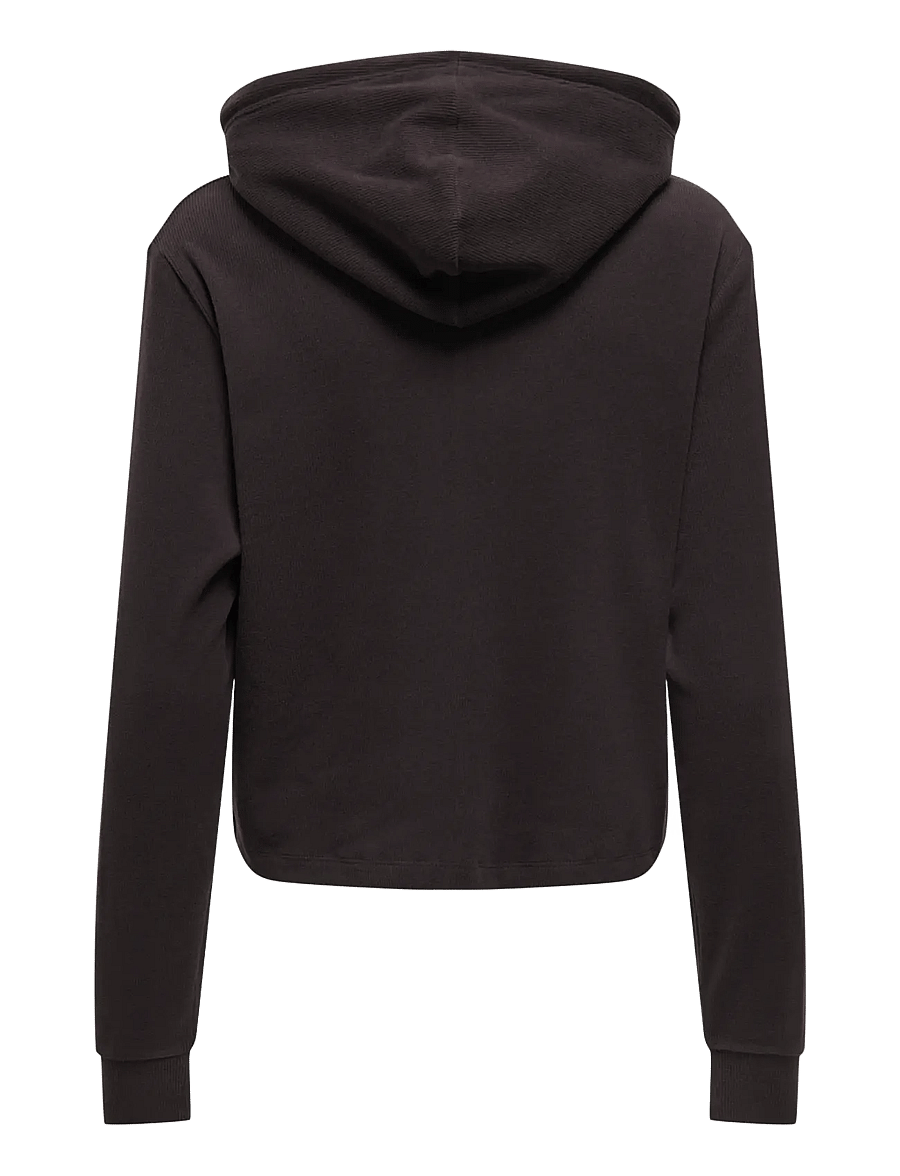 Only Play - ONPHOLLY HOOD RIB CARDIGAN - sweatshirts - chocolate torte - 1