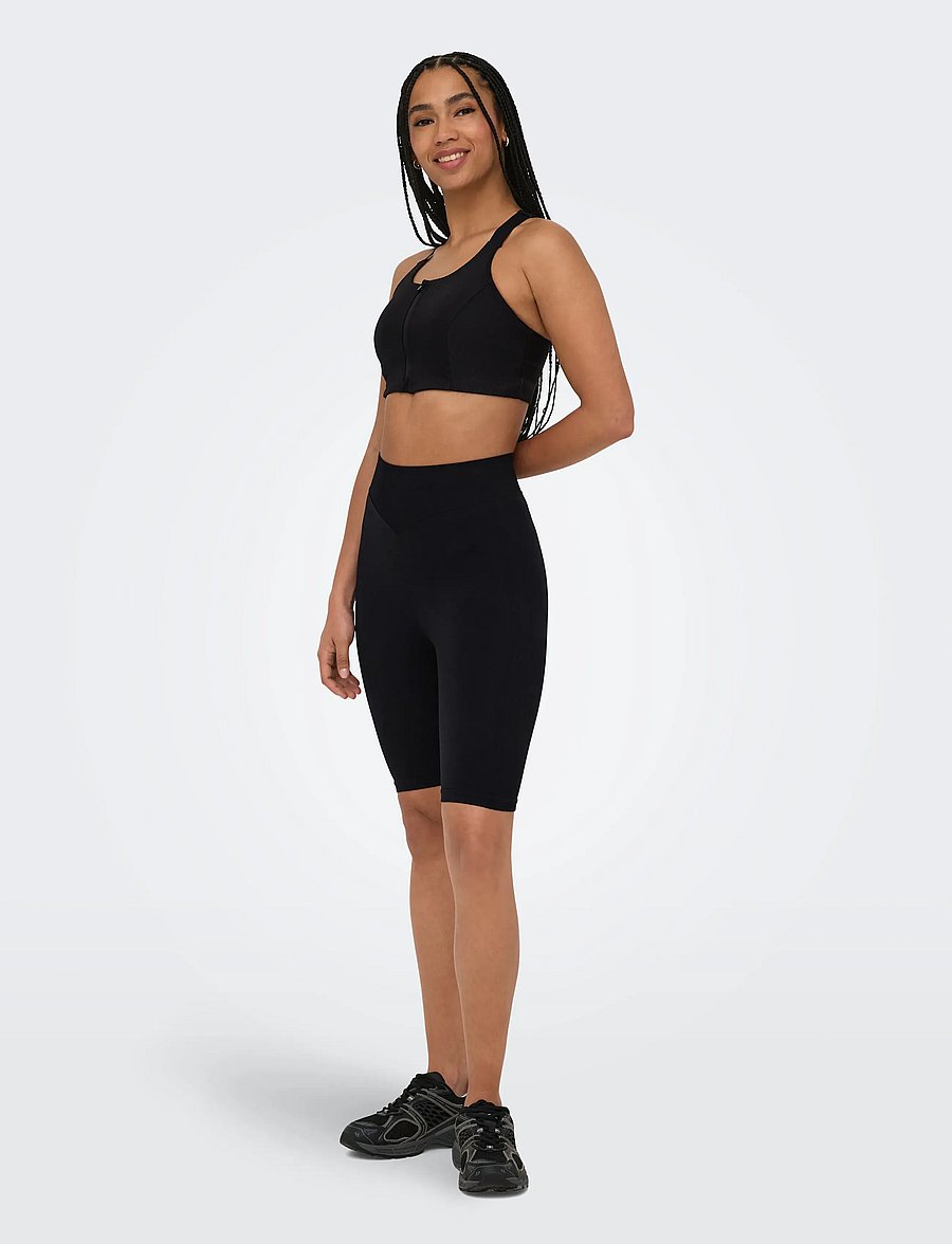 Only Play - ONPEDDA HW SEAM SCRUNCH CITY SHORTS - 1/2 længde - black - 4