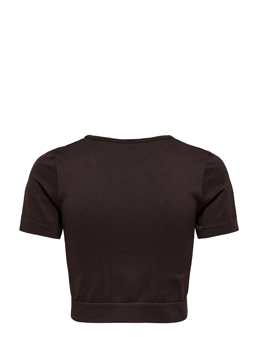 Only Play - ONPALVA SS SEAM TOP - t-shirts - chocolate torte - 2