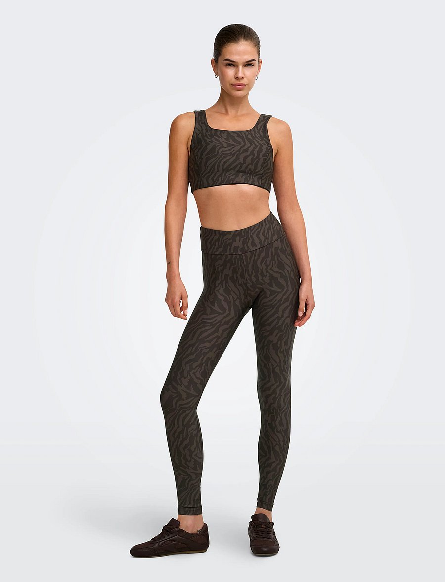 Only Play - ONPRYA-2-DANA HW AOP TIGHTS - trainingstights - chocolate torte - 4