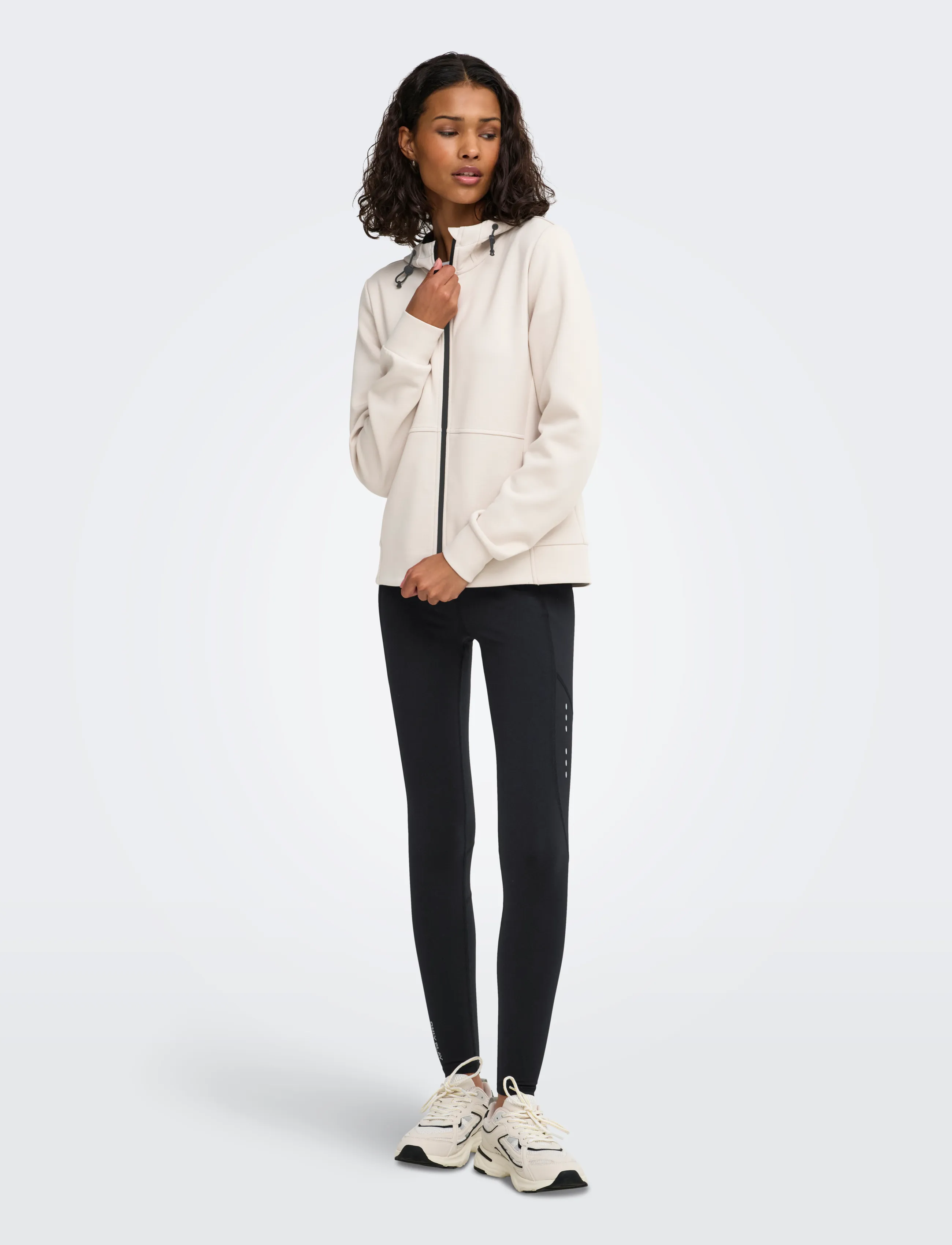 Only Play - ONPPETA FZ LS REG SWT - sweatshirts - pumice stone - 4