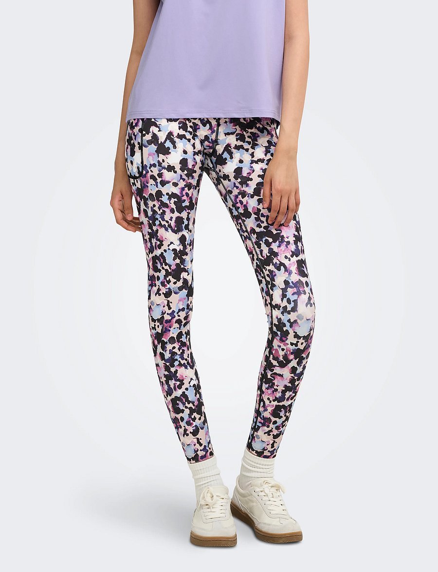 Only Play - ONPJAM-2-BEL HW AOP PCK TIGHTS - trainingstights - pumice stone - 0