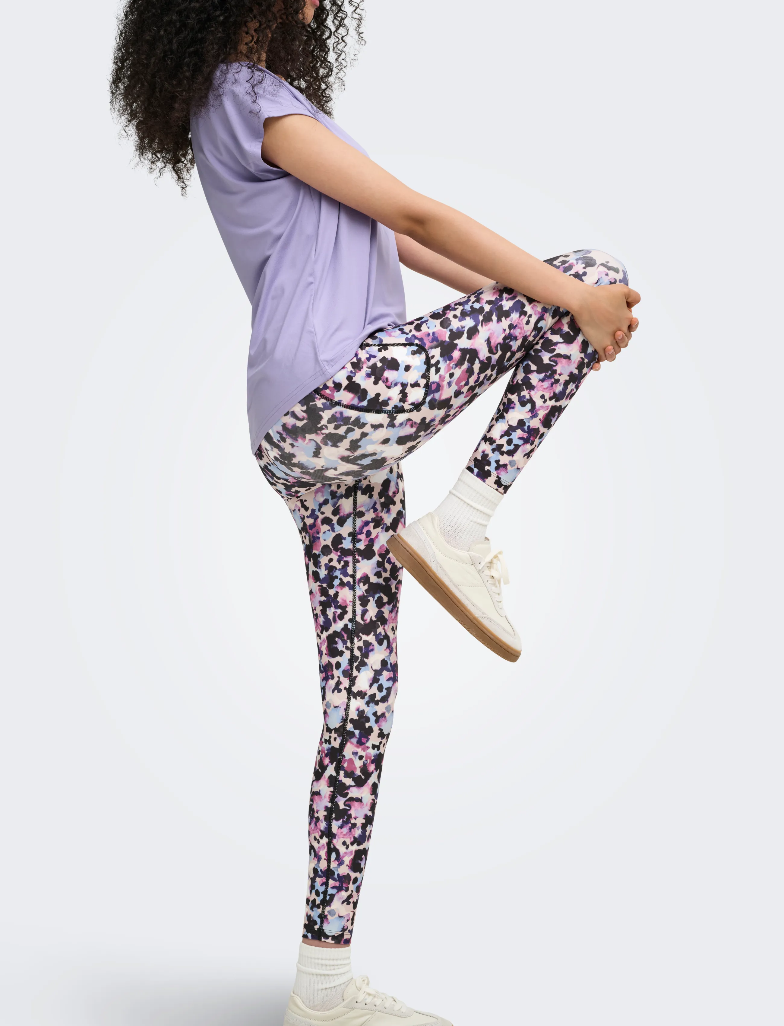 Only Play - ONPJAM-2-BEL HW AOP PCK TIGHTS - trainingstights - pumice stone - 5