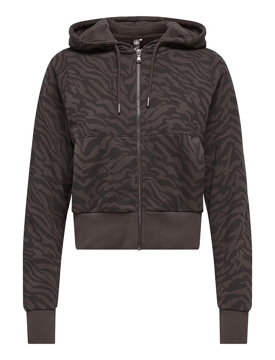 Only Play - ONPCARO HOOD LS BRUSH SWT CARDIGAN - chocolate torte - 0