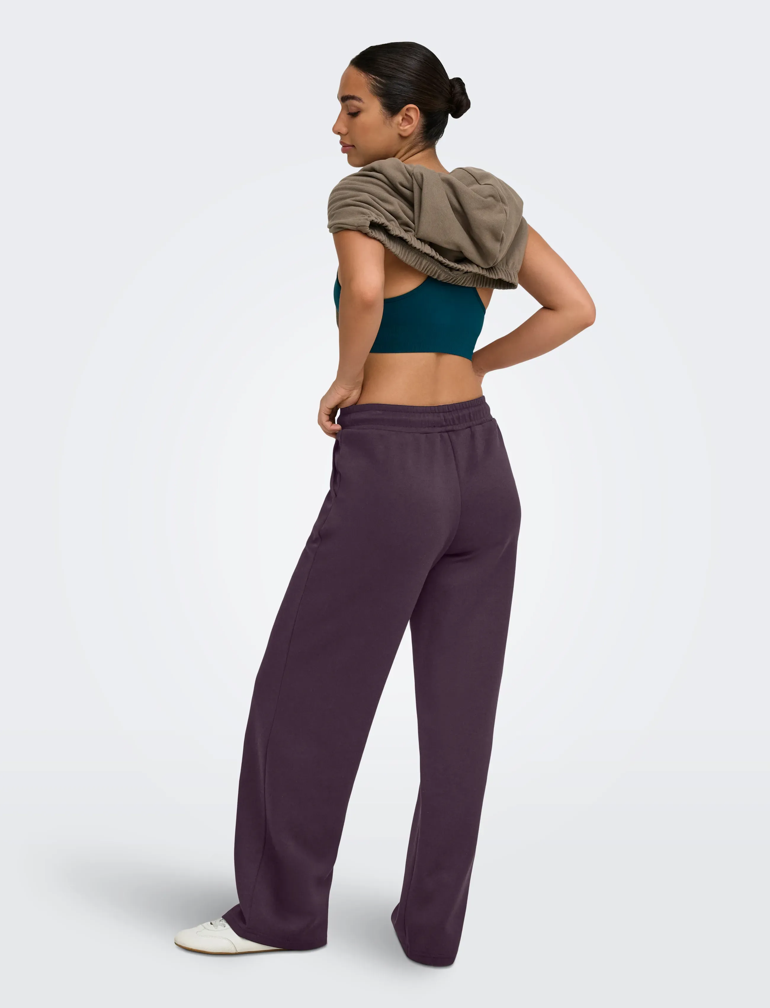 Only Play - ONPLOUNGE MW STR SWT PNT NOOS - training pants - plum perfect - 3