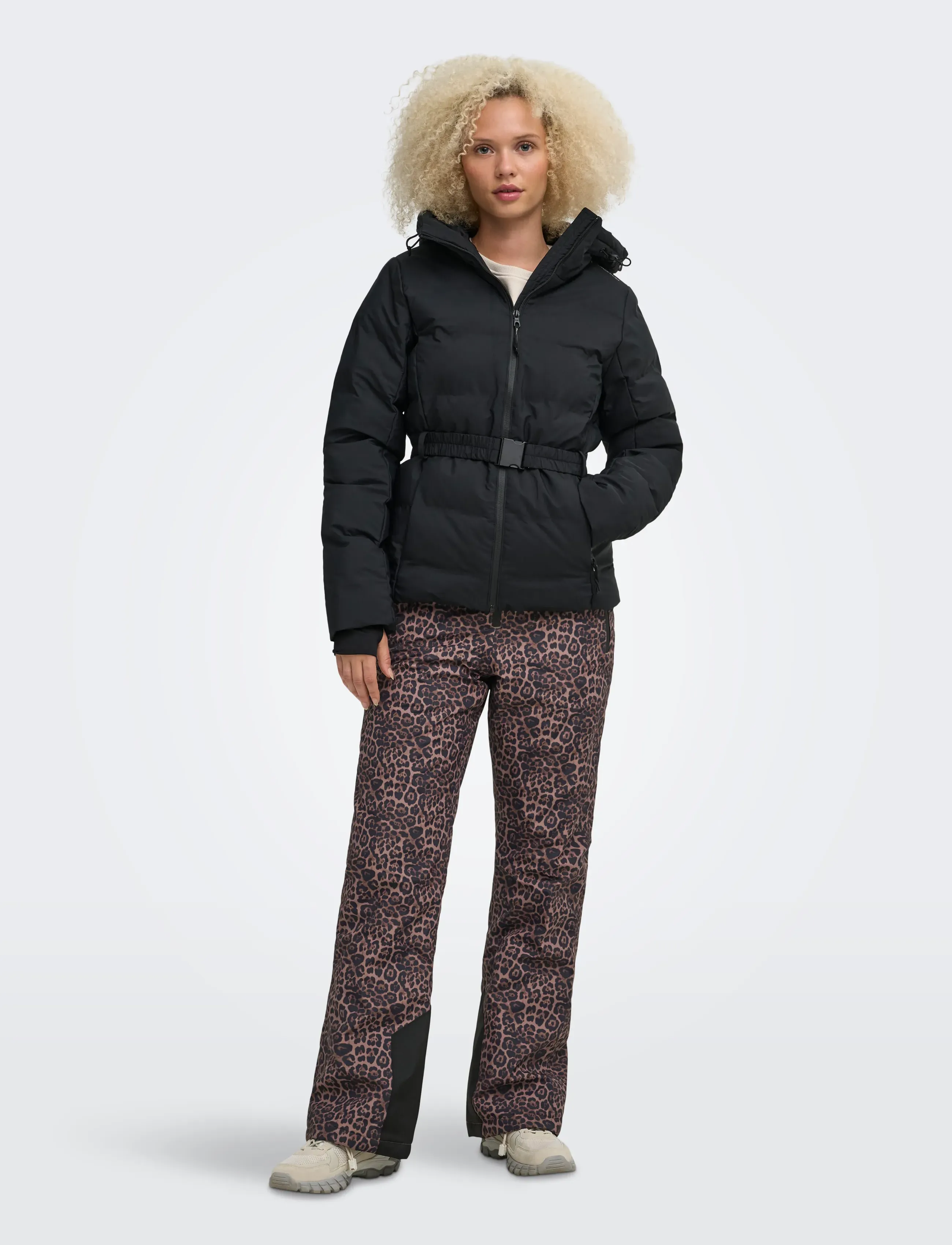 Only Play - ONPENYA PREMIUM AOP SKI PANT - ski-kleidung - deep taupe - 4