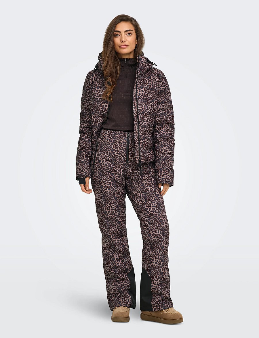 Only Play - ONPENYA PREMIUM AOP SKI PANT - ski-kleidung - deep taupe - 4