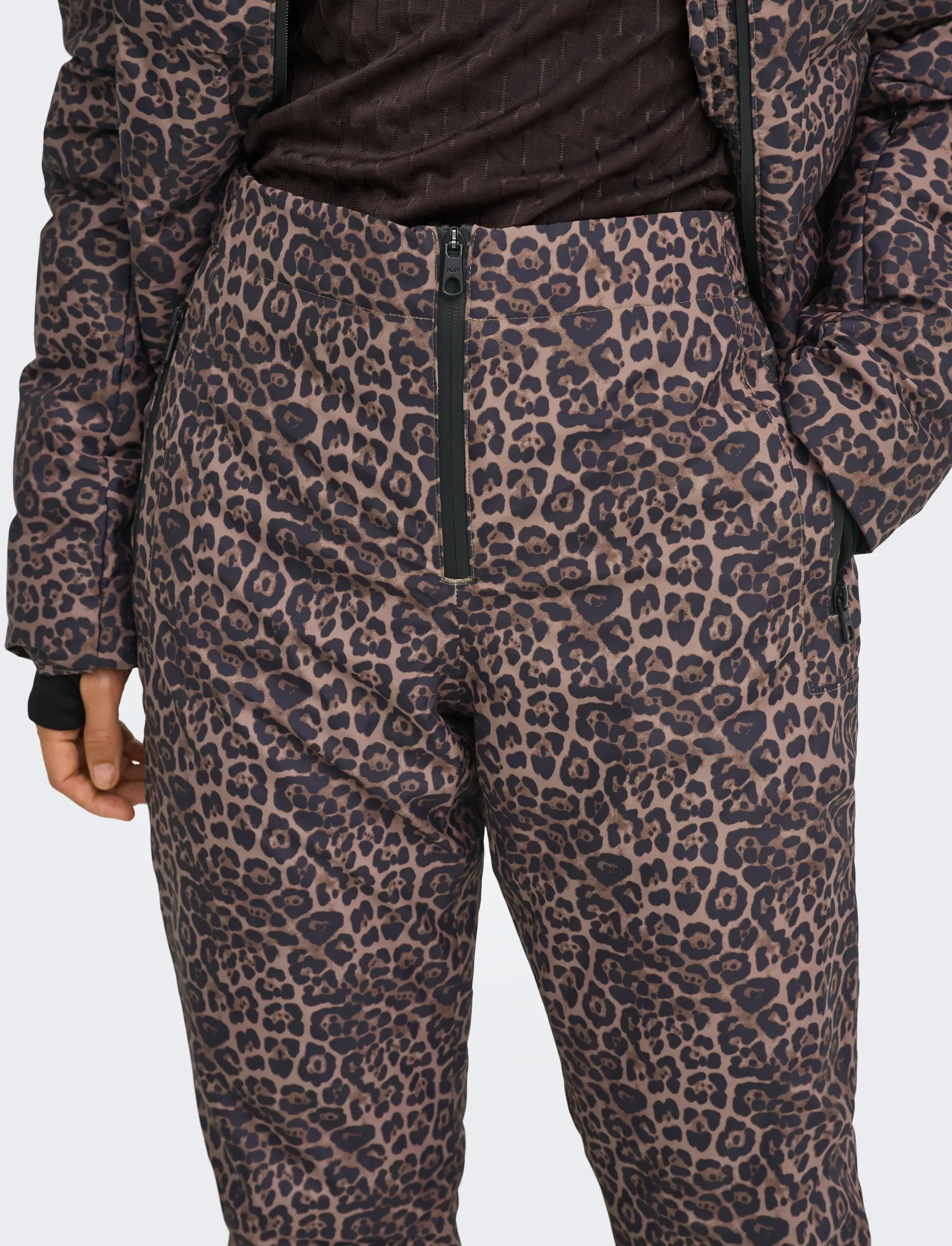 Only Play - ONPENYA PREMIUM AOP SKI PANT - ski-kleidung - deep taupe - 5