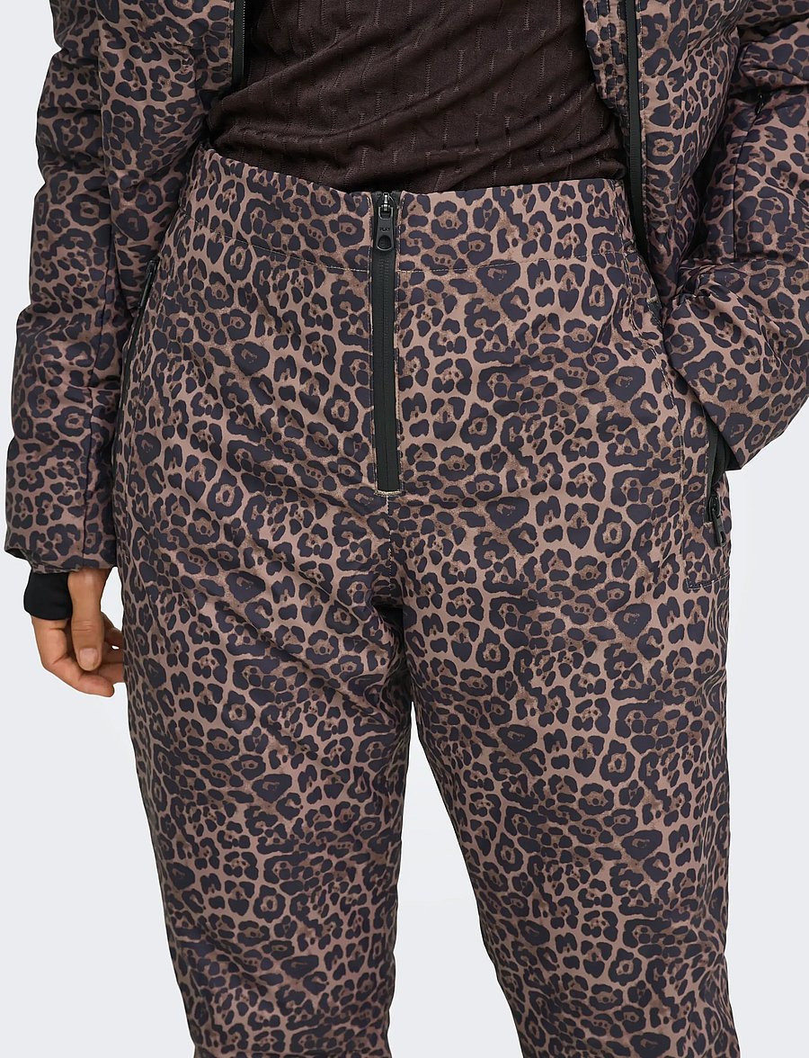 Only Play - ONPENYA PREMIUM AOP SKI PANT - ski-kleidung - deep taupe - 5