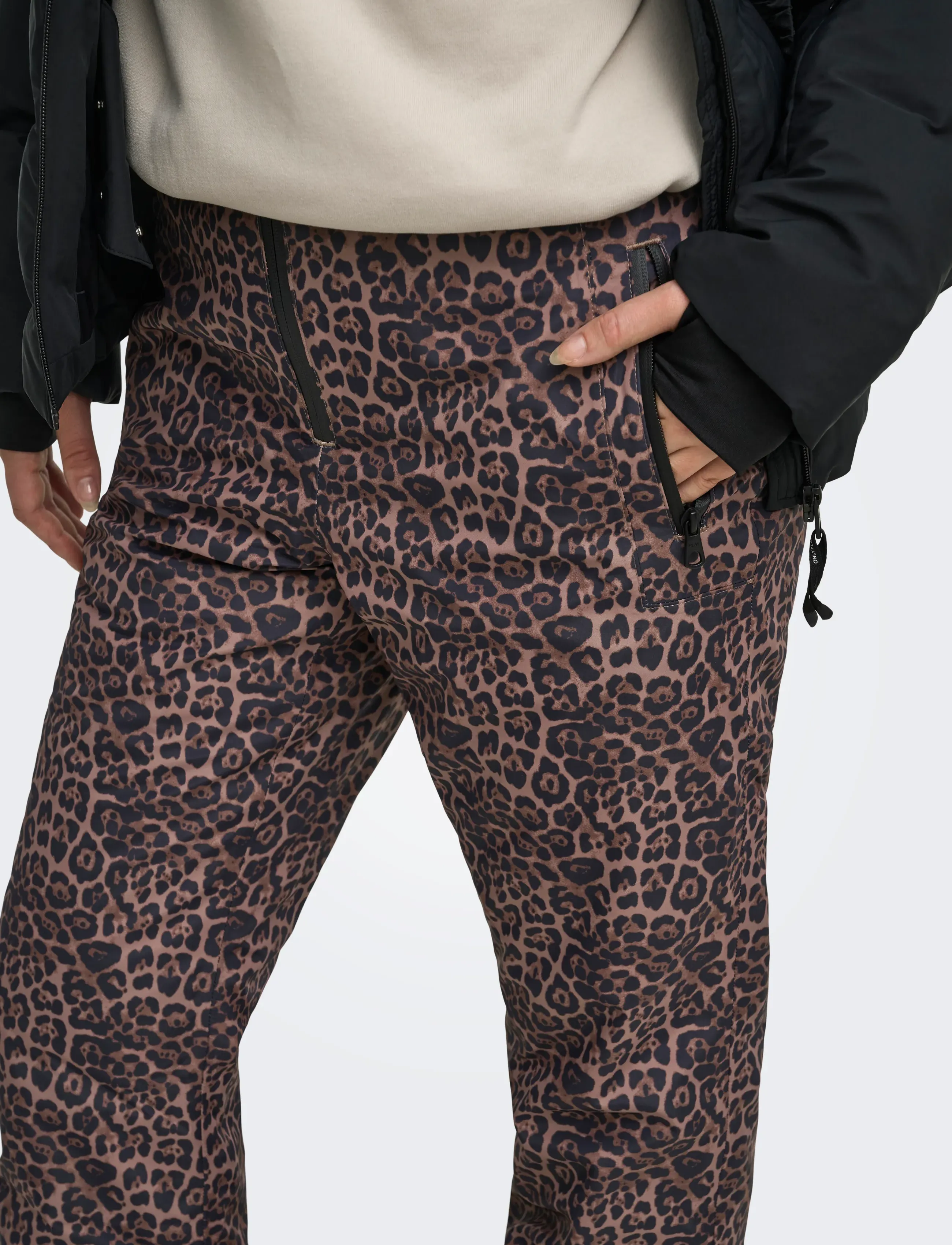 Only Play - ONPENYA PREMIUM AOP SKI PANT - ski-kleidung - deep taupe - 5