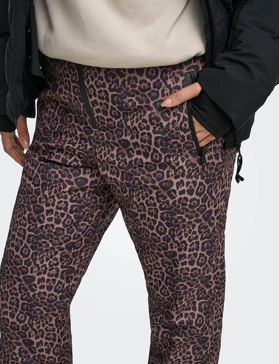 Only Play - ONPENYA PREMIUM AOP SKI PANT - ski-kleidung - deep taupe - 5