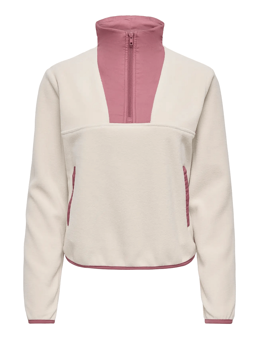 Only Play - ONPBETH HN HZ LS FLEECE PULLOVER - pumice stone - 0