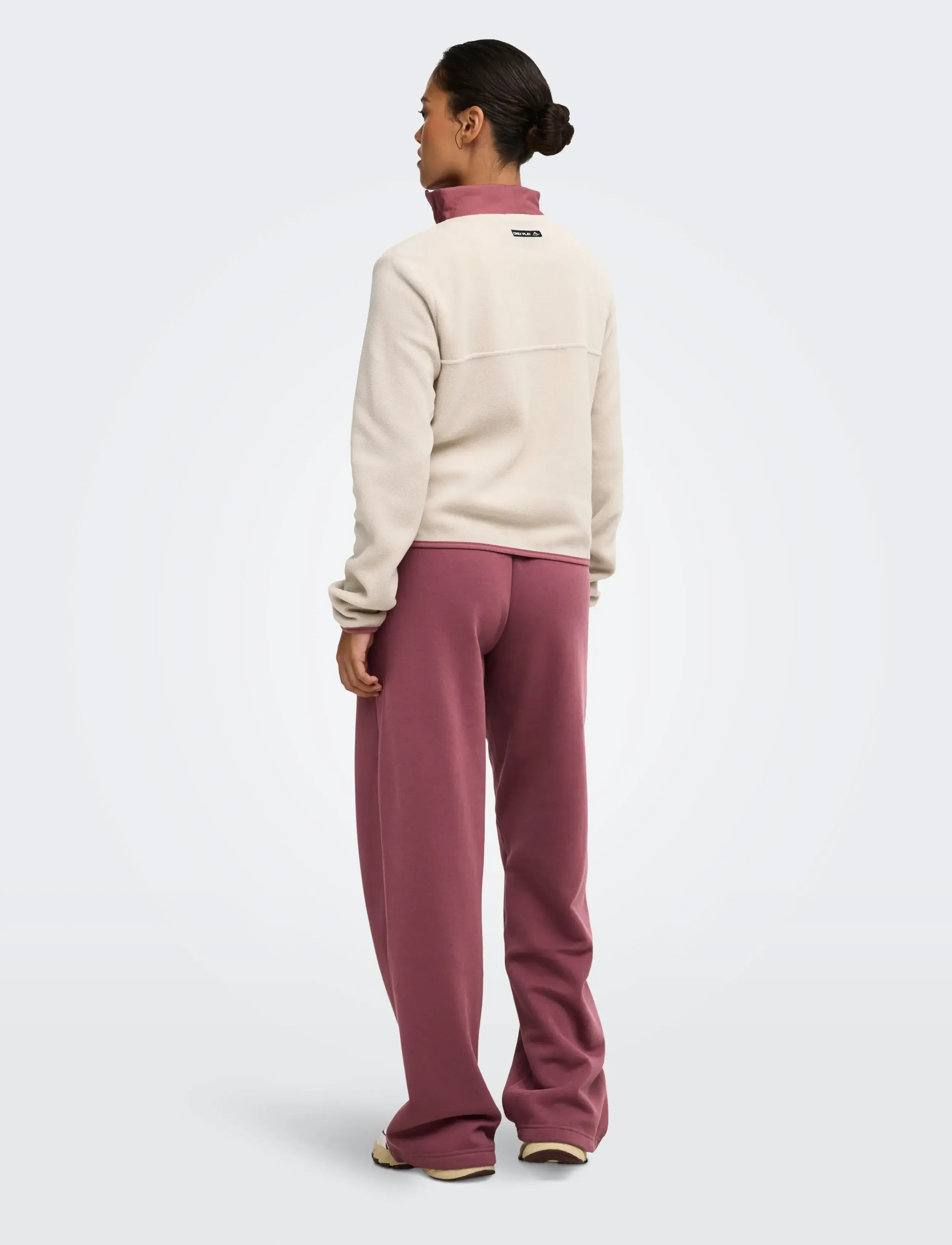 Only Play - ONPBETH HN HZ LS FLEECE PULLOVER - overdele - pumice stone - 3