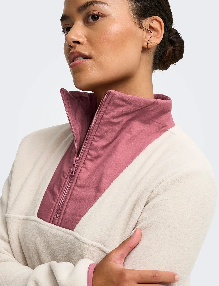 Only Play - ONPBETH HN HZ LS FLEECE PULLOVER - overdele - pumice stone - 5