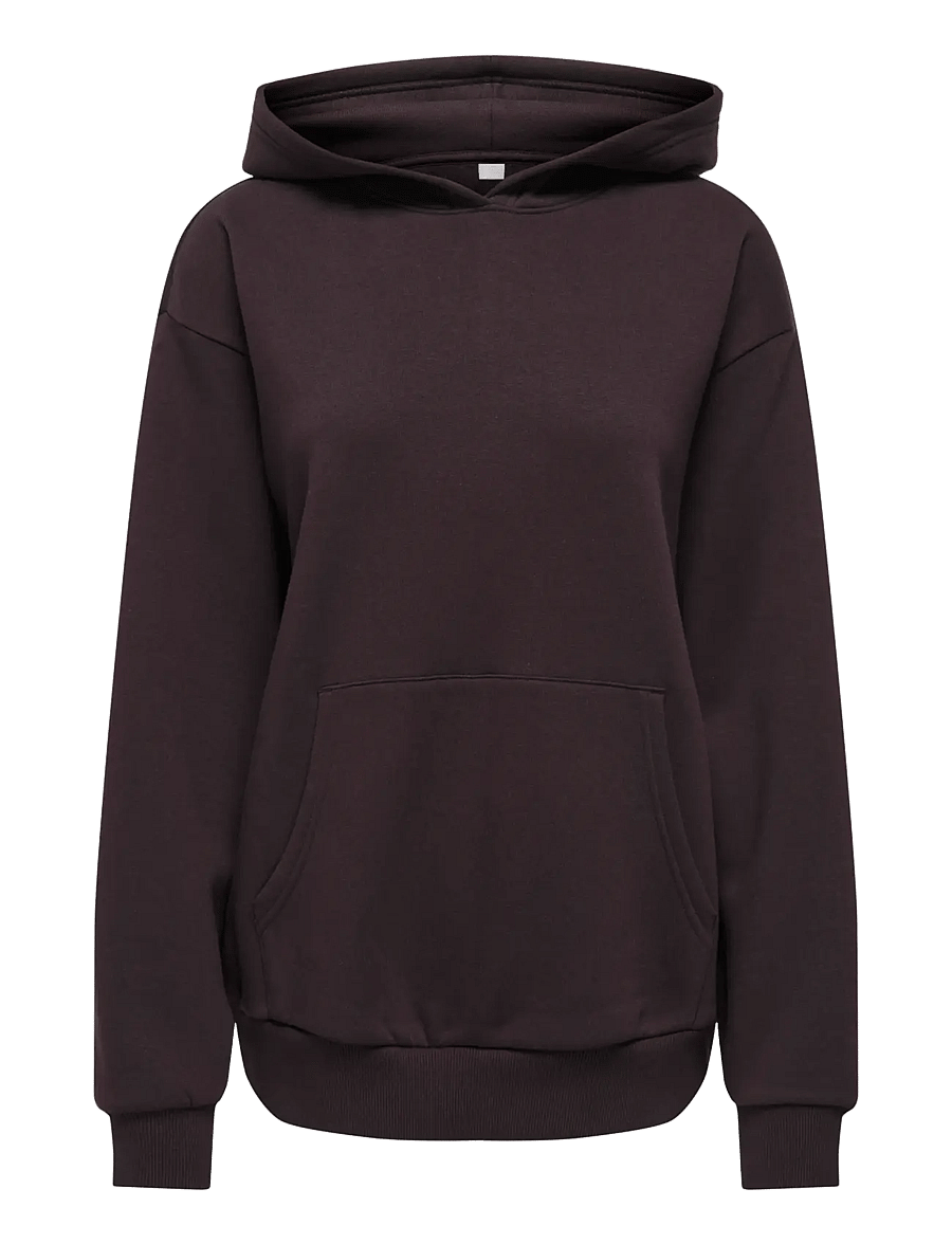Only Play - ONPSIA HOOD LS OVZ BRUSH SWT - chocolate torte - 0