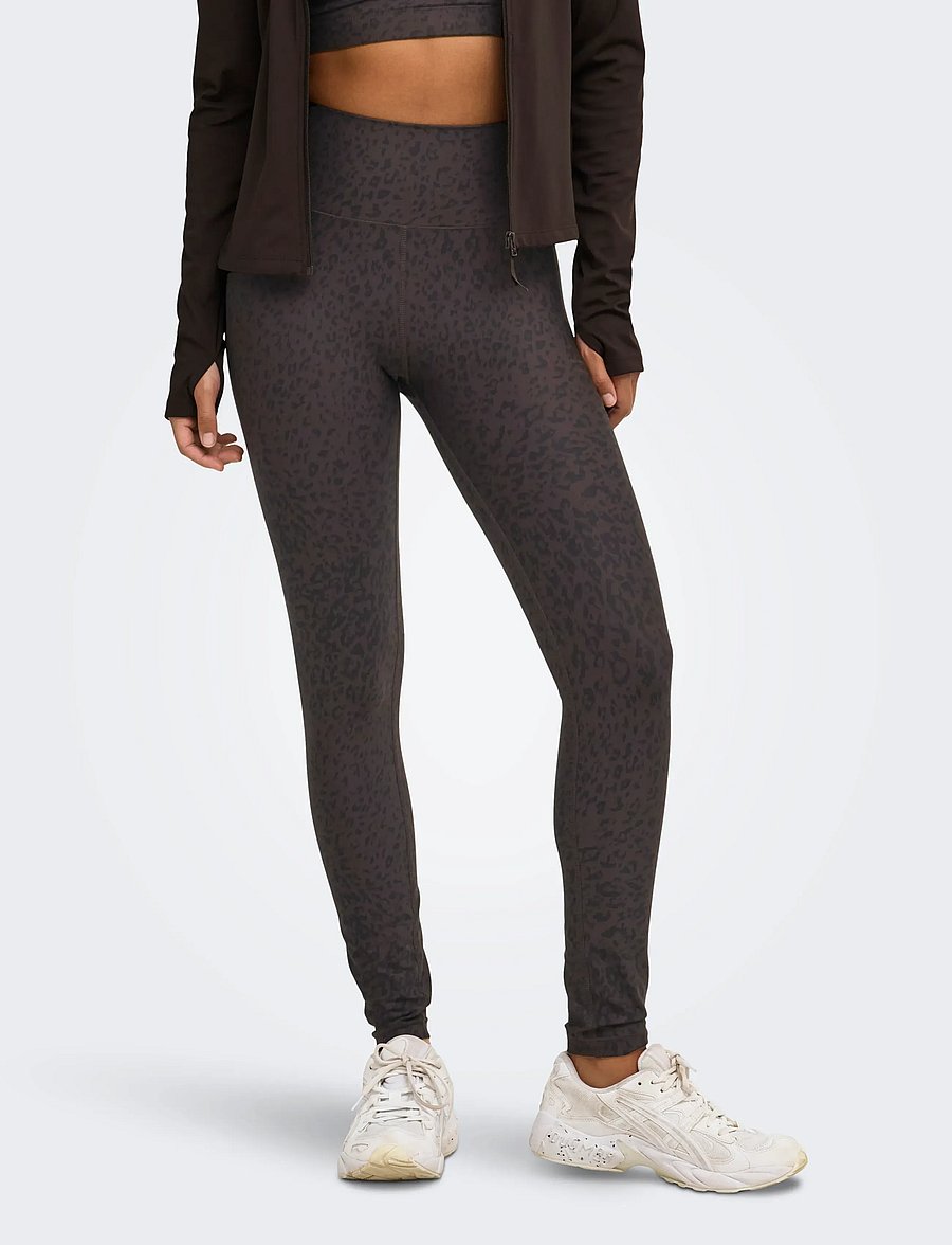 Only Play - ONPJAM-2-KELLY HW AOP PCK TIGHTS - ilgos tamprės - chocolate torte - 0
