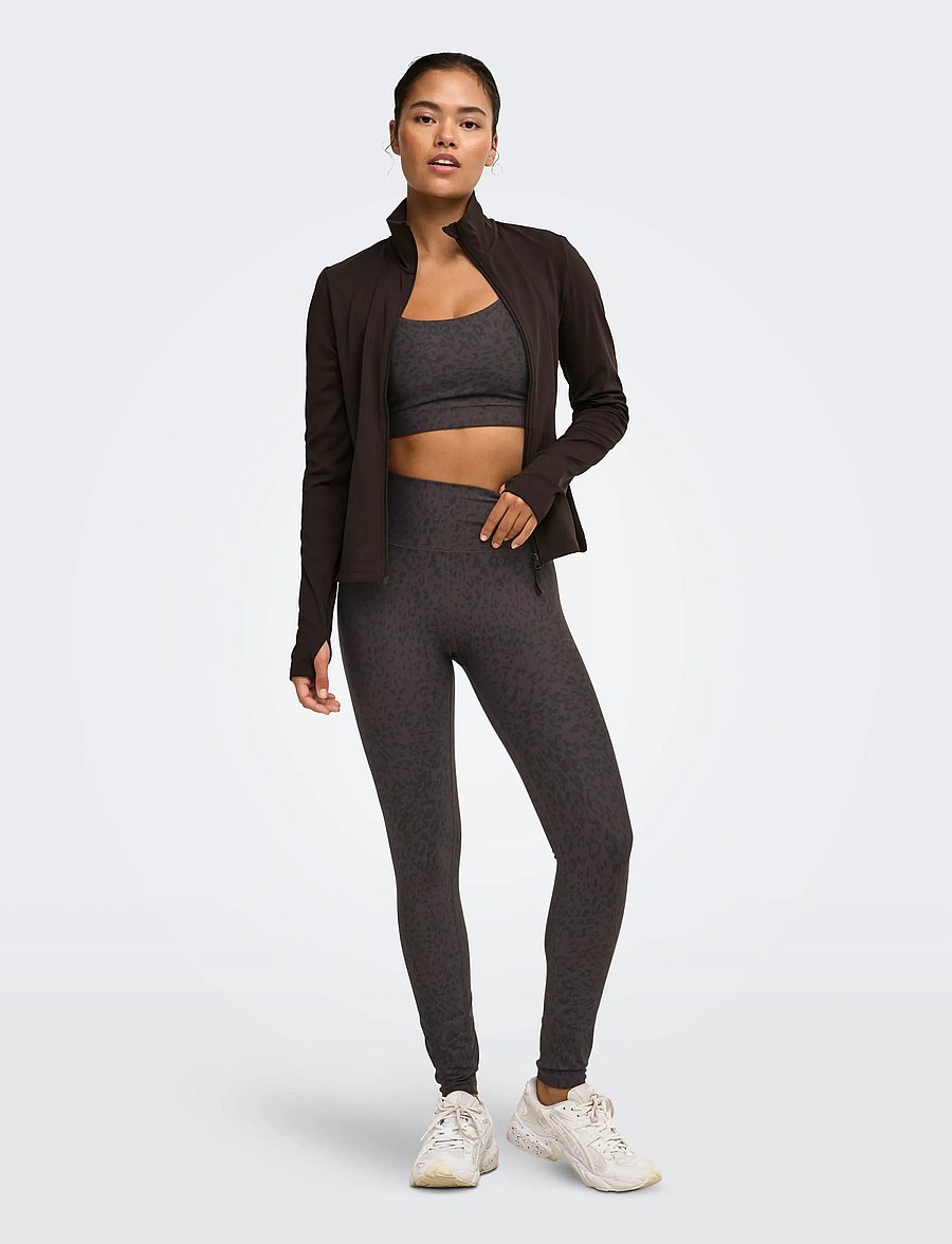Only Play - ONPJAM-2-KELLY HW AOP PCK TIGHTS - ilgos tamprės - chocolate torte - 4