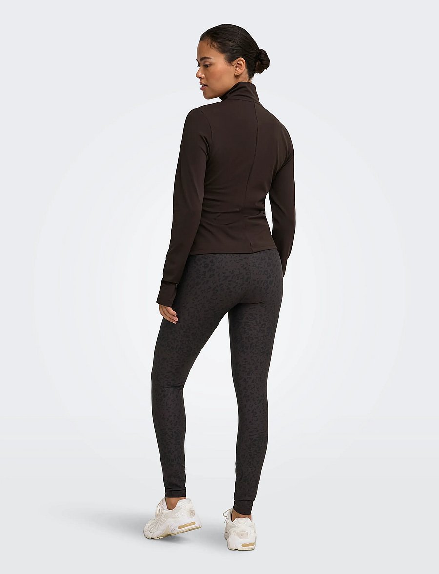 Only Play - ONPKELLY AOP SPORTS BRA - sport bh:ar - chocolate torte - 3