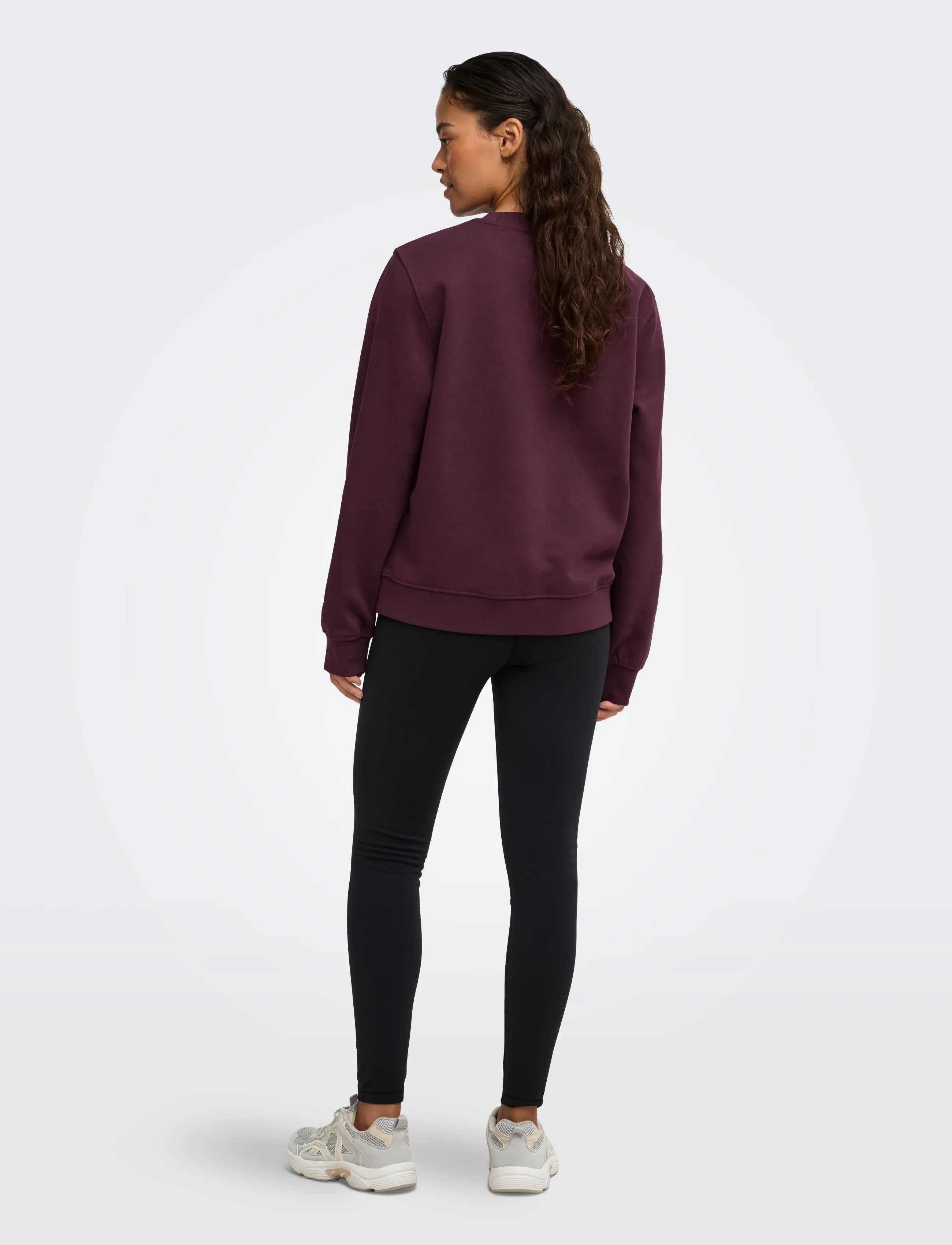 Only Play - ONPACE ON LS LOOSE BRUSH SWT - tops - winetasting - 3