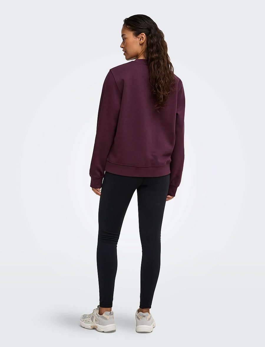 Only Play - ONPACE ON LS LOOSE BRUSH SWT - tops - winetasting - 3