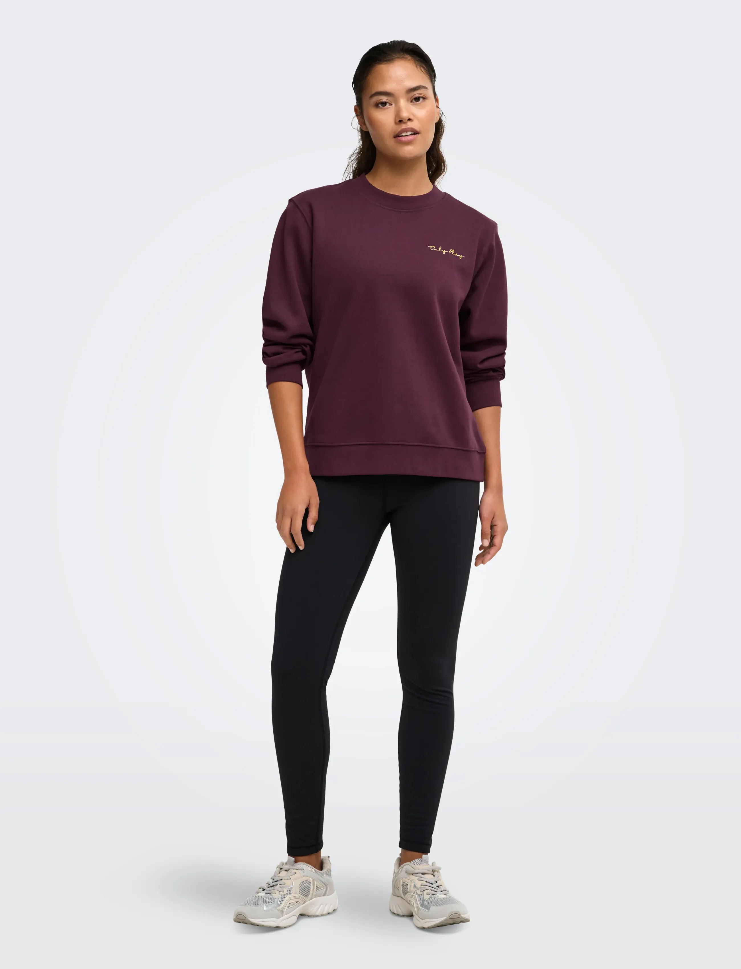 Only Play - ONPACE ON LS LOOSE BRUSH SWT - tops - winetasting - 4